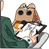 🫥 Эмодзи «Кот Ребус» для Telegram
