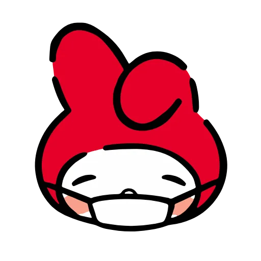 😷 Эмодзи «Red Hood My Melody» для Telegram