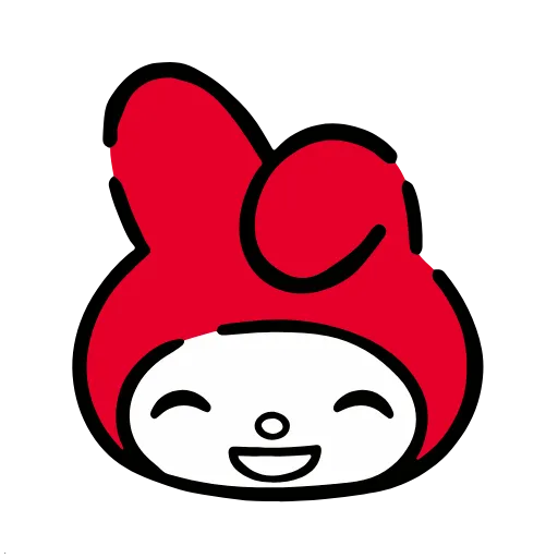 😄 Стикер «Red Hood My Melody» для Telegram