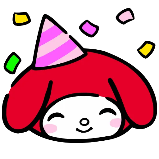🥳 Стикер «Red Hood My Melody» для Telegram