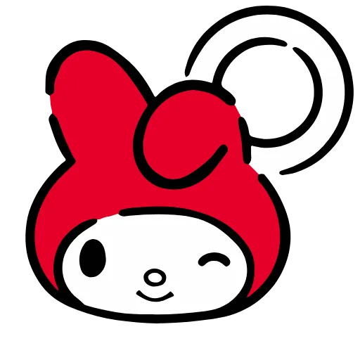 😉 Стикер «Red Hood My Melody» для Telegram