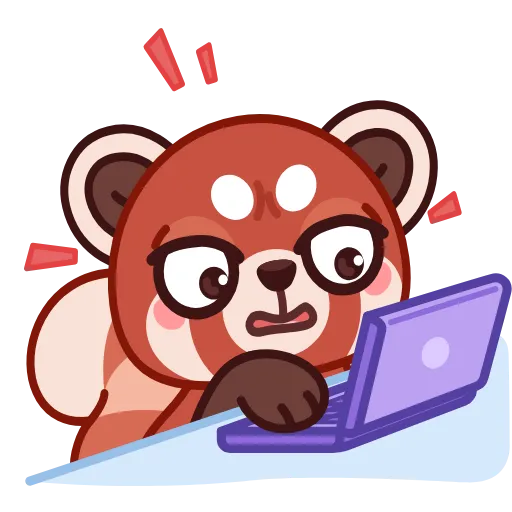 👨‍💻 Эмодзи «Красная Панда» для Telegram