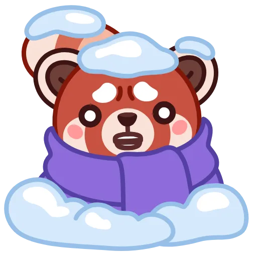 🥶 Эмодзи «Красная Панда» для Telegram