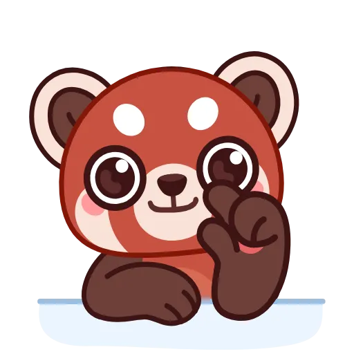 😉 Эмодзи «Красная Панда» для Telegram