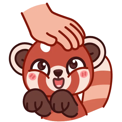 ☺️ Эмодзи «Red Panda Emoji» для Telegram
