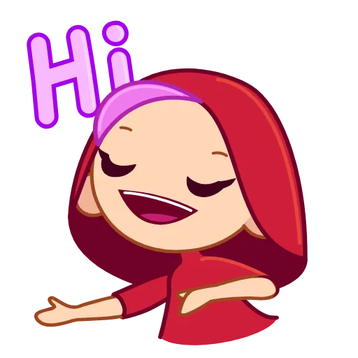 👋 Эмодзи «Red Riding Hood» для Telegram