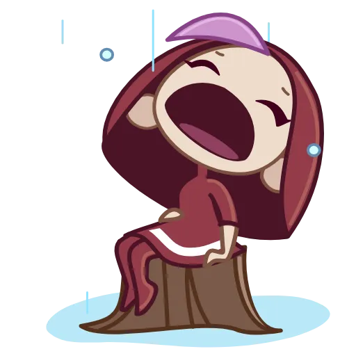 😭 Эмодзи «Red Riding Hood» для Telegram