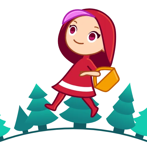 🏃‍♂️ Эмодзи «Red Riding Hood» для Telegram