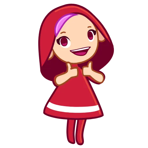 👍 Эмодзи «Red Riding Hood» для Telegram