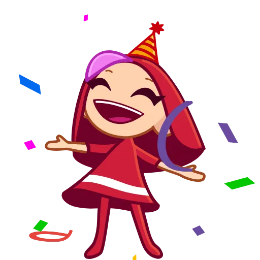 🥳 Эмодзи «Red Riding Hood» для Telegram