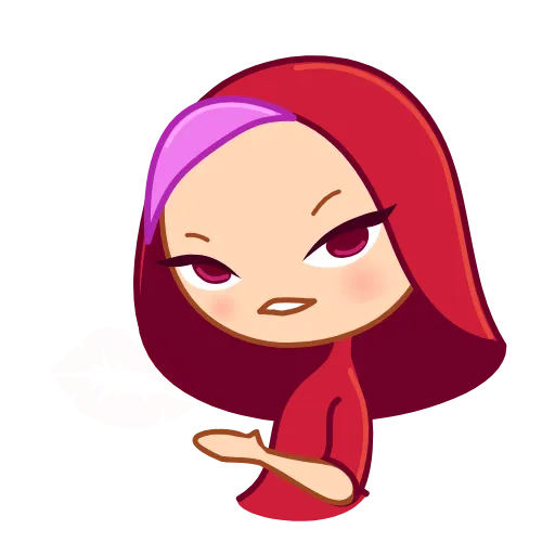 😘 Эмодзи «Red Riding Hood» для Telegram