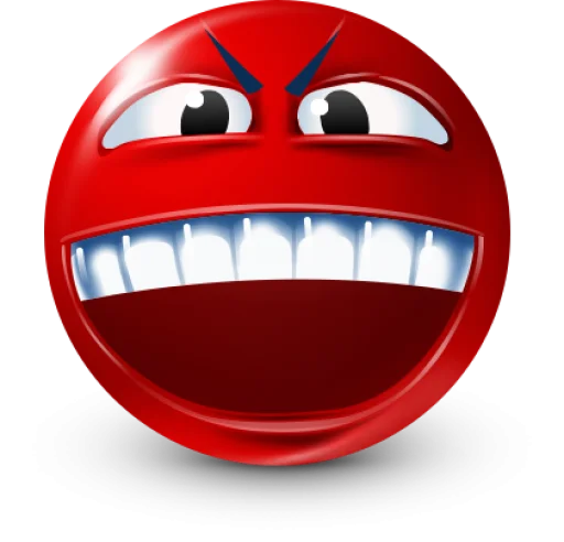 🤩 Стикер «Red Face Emoji» для Telegram