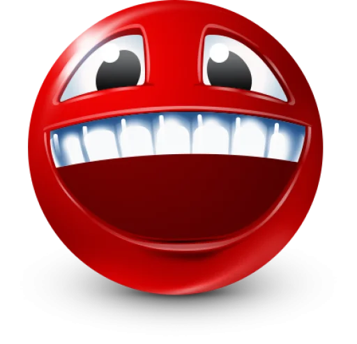 🤩 Стикер «Red Face Emoji» для Telegram