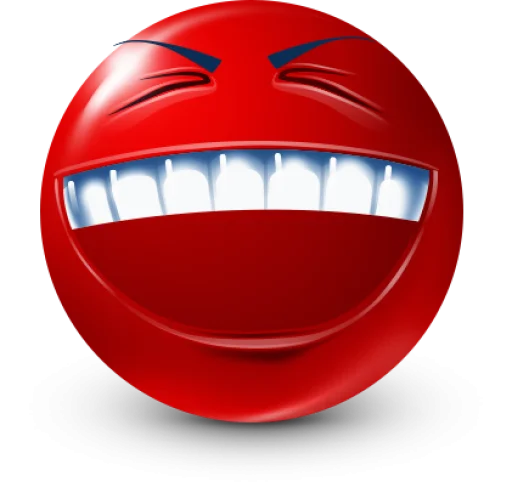 🤩 Стикер «Red Face Emoji» для Telegram