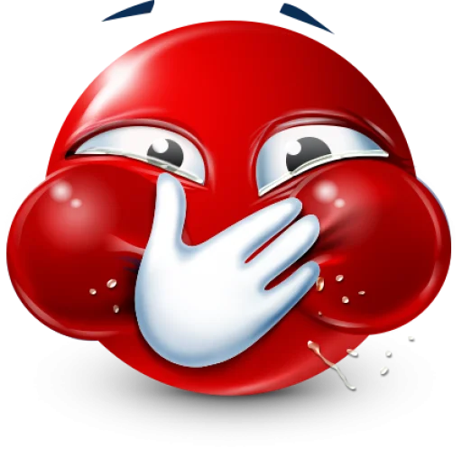 🤩 Стикер «Red Face Emoji» для Telegram
