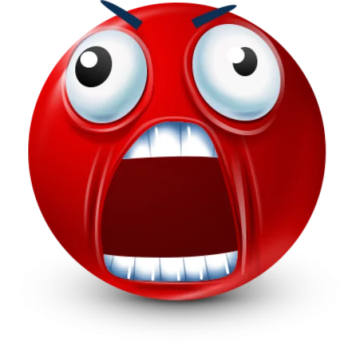 🤩 Стикер «Red Face Emoji» для Telegram