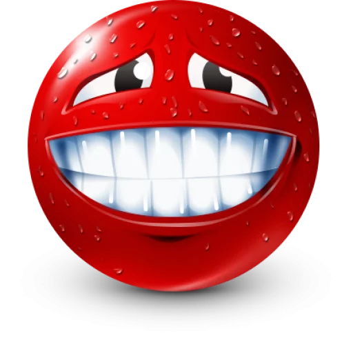 🤩 Стикер «Red Face Emoji» для Telegram