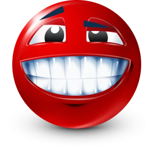 🤩 Стикер «Red Face Emoji» для Telegram
