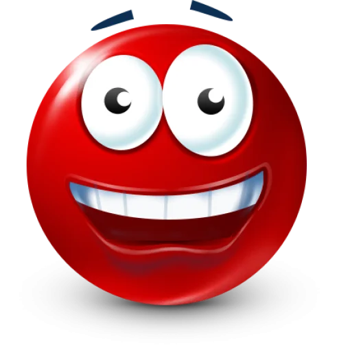 🤩 Стикер «Red Face Emoji» для Telegram