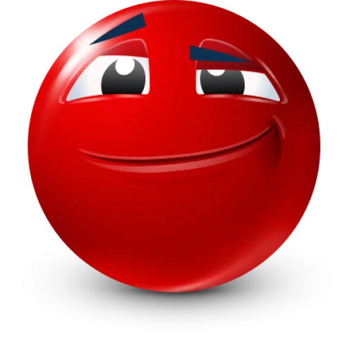 🤩 Стикер «Red Face Emoji» для Telegram