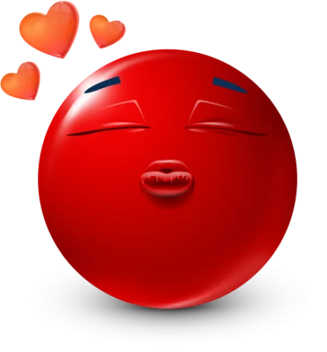 🤩 Стикер «Red Face Emoji» для Telegram