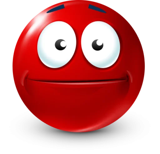 🤩 Стикер «Red Face Emoji» для Telegram