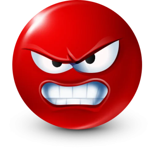 🤩 Стикер «Red Face Emoji» для Telegram