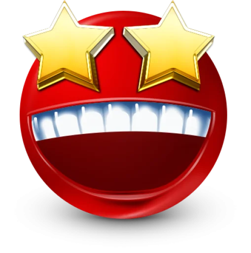 🤩 Стикер «Red Face Emoji» для Telegram