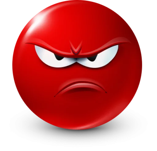 🤩 Стикер «Red Face Emoji» для Telegram