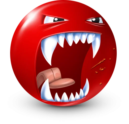 🤩 Стикер «Red Face Emoji» для Telegram