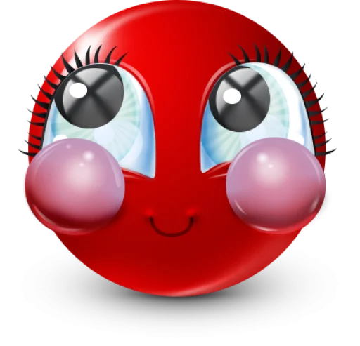 🤩 Стикер «Red Face Emoji» для Telegram
