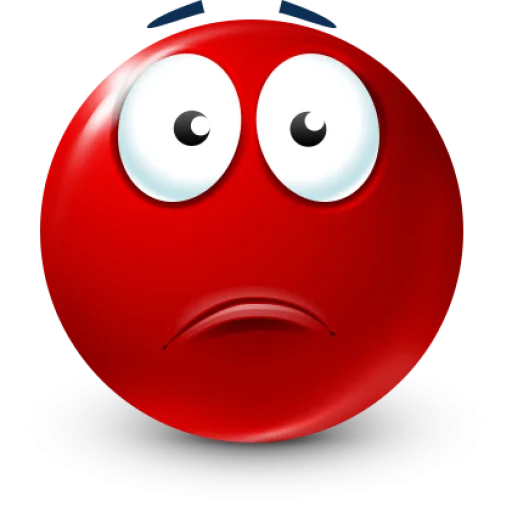 🤩 Стикер «Red Face Emoji» для Telegram