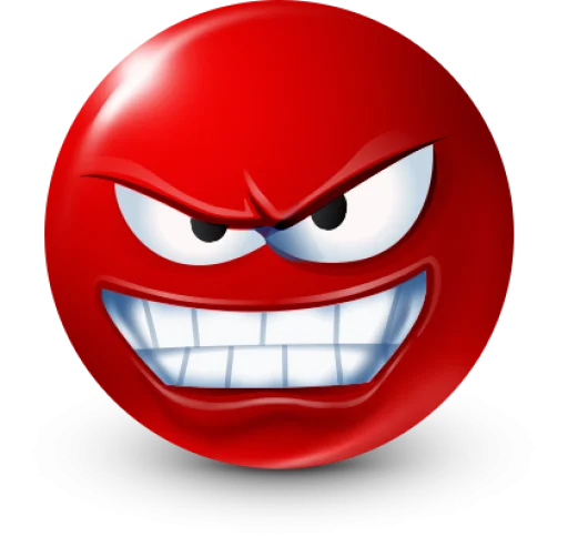 🤩 Стикер «Red Face Emoji» для Telegram