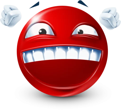 🤩 Стикер «Red Face Emoji» для Telegram