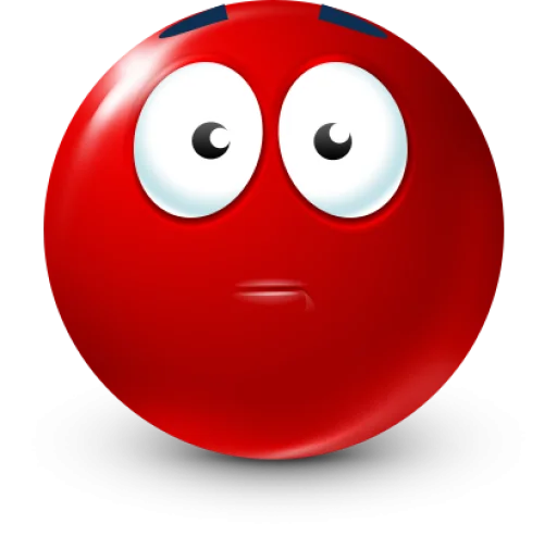 🤩 Стикер «Red Face Emoji» для Telegram