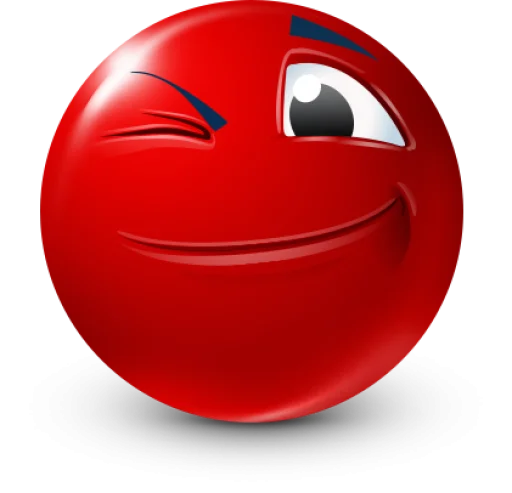 🤩 Стикер «Red Face Emoji» для Telegram