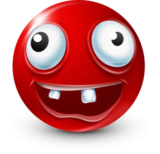 🤩 Стикер «Red Face Emoji» для Telegram