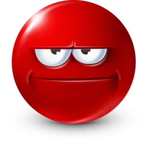 🤩 Стикер «Red Face Emoji» для Telegram