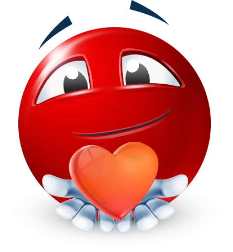 🤩 Стикер «Red Face Emoji» для Telegram