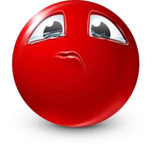🤩 Стикер «Red Face Emoji» для Telegram