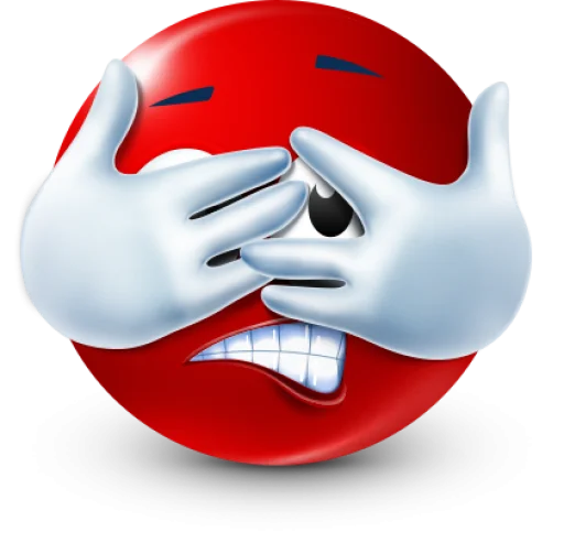🤩 Стикер «Red Face Emoji» для Telegram