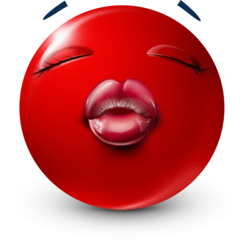 🤩 Стикер «Red Face Emoji» для Telegram
