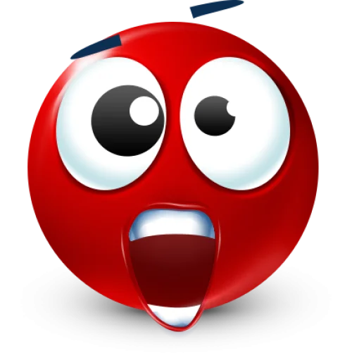 🤩 Стикер «Red Face Emoji» для Telegram