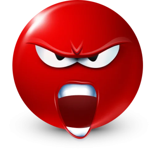 🤩 Стикер «Red Face Emoji» для Telegram