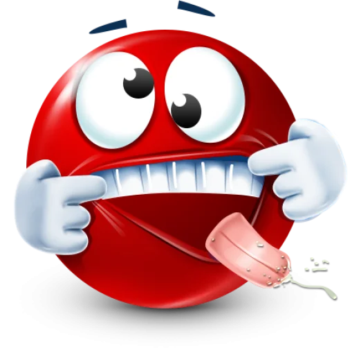 🤩 Стикер «Red Face Emoji» для Telegram