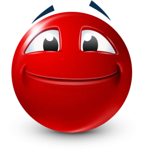 🤩 Стикер «Red Face Emoji» для Telegram