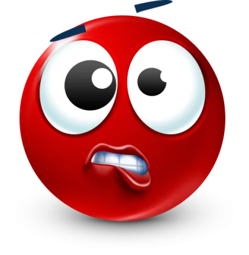 🤩 Стикер «Red Face Emoji» для Telegram