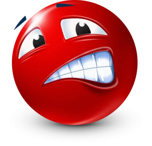 🤩 Стикер «Red Face Emoji» для Telegram