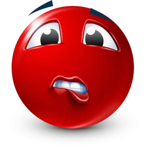 🤩 Стикер «Red Face Emoji» для Telegram