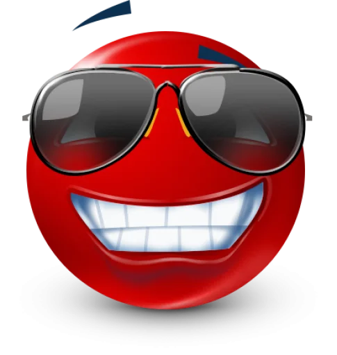 🤩 Стикер «Red Face Emoji» для Telegram